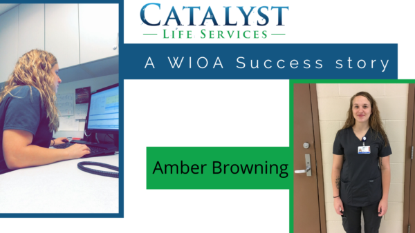 A photo of Amber Browning, a WIOA success story.